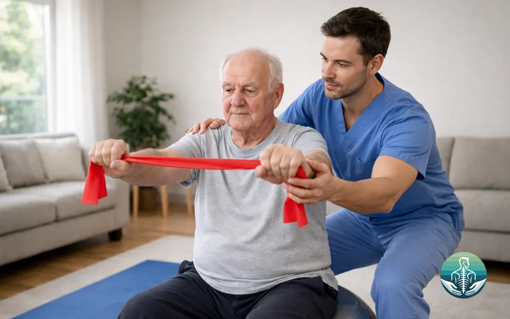 Home physiotherapy for elderly patients in Kuwait for balance strength and mobility rehabilitation