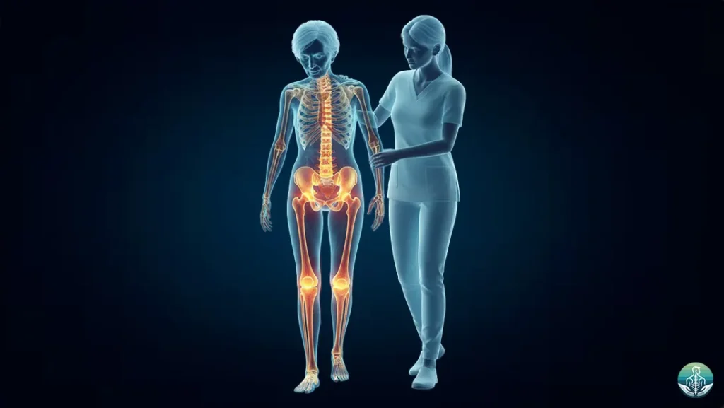 full body pain physiotherapy treatment highlighting neck back and knee pain areas at home in Kuwait